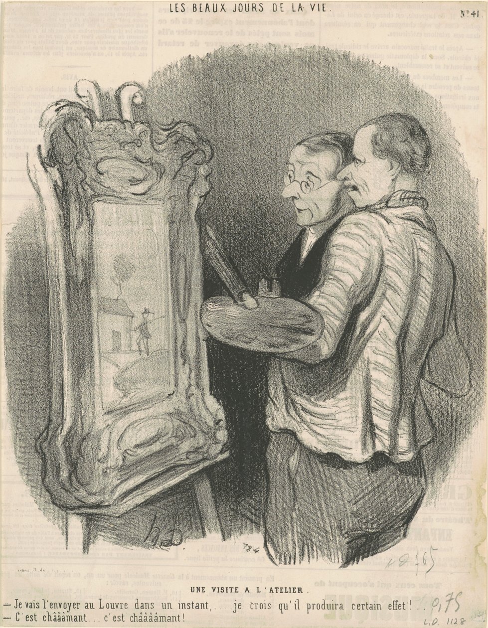 Vierailu työpajaan tekijältä Honoré Daumier
