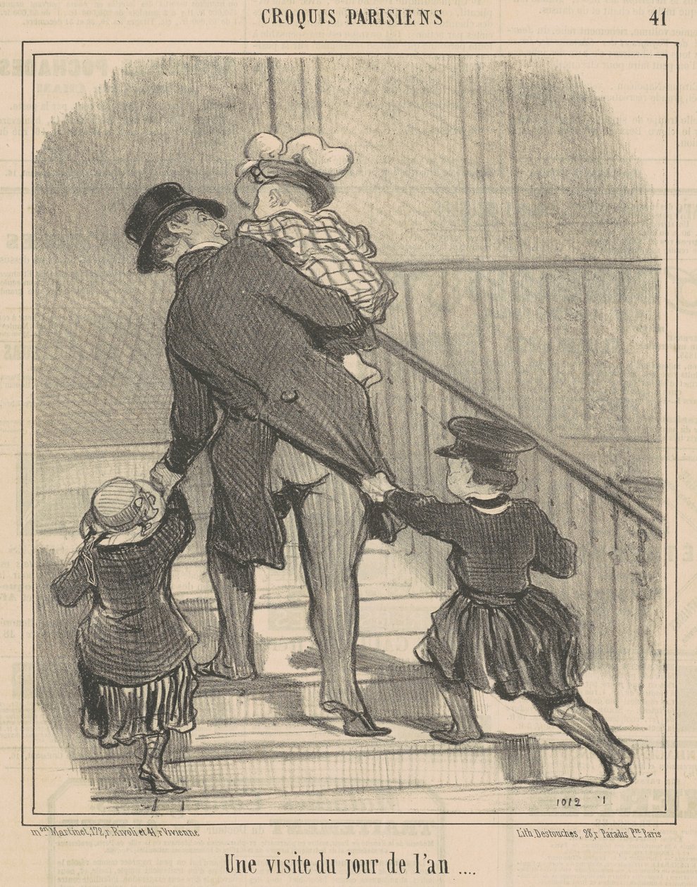 Uudenvuodenpäivän vierailu tekijältä Honoré Daumier