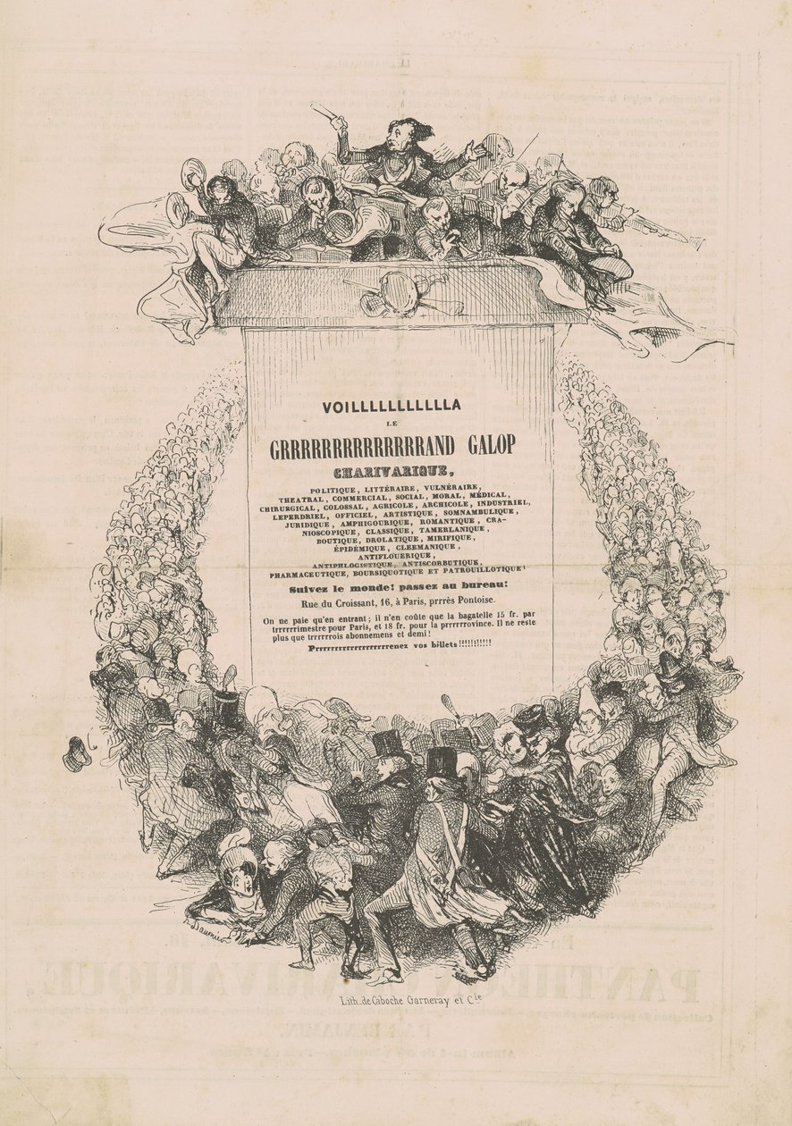 VOILLLLLLLLLLLA LE GRRRRRRRRRRRRRRAND galop charivarique tekijältä Honoré Daumier