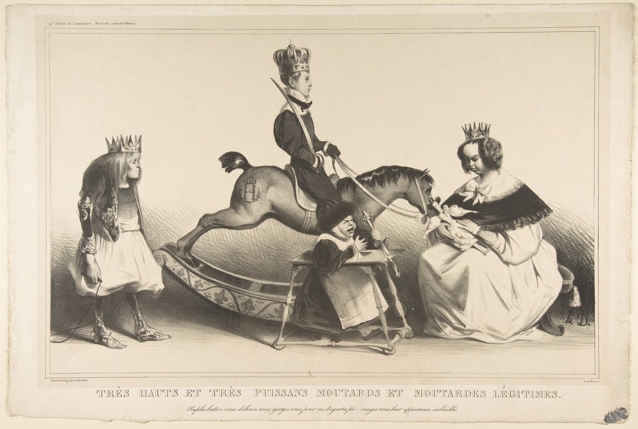 Very Haughty and Very Mighty Legitimist Brats, helmikuu 1834. tekijältä Honoré Daumier