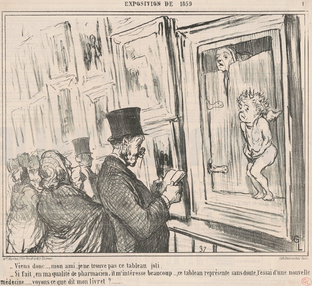 Tule sitten..., ystäväni, en löydä... tekijältä Honoré Daumier