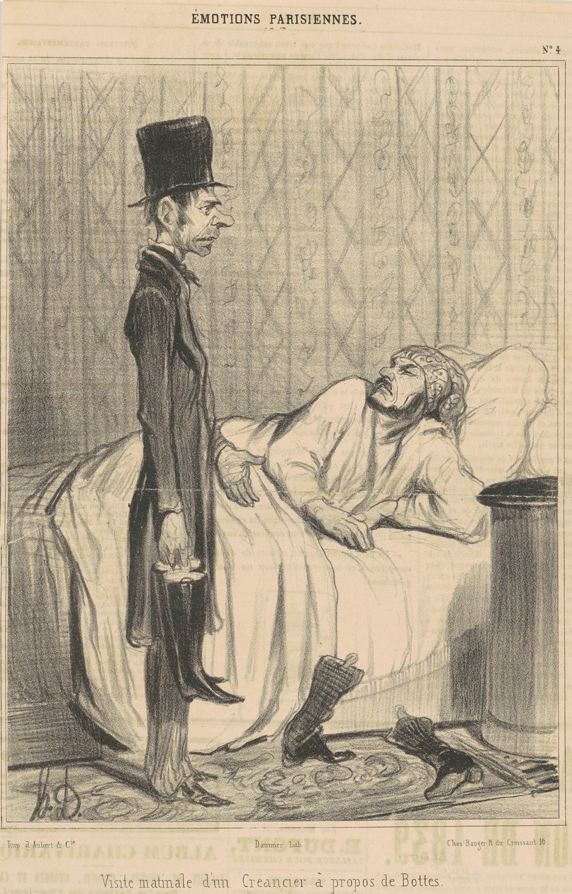 Aamuvierailu luotonantajalta tekijältä Honoré Daumier