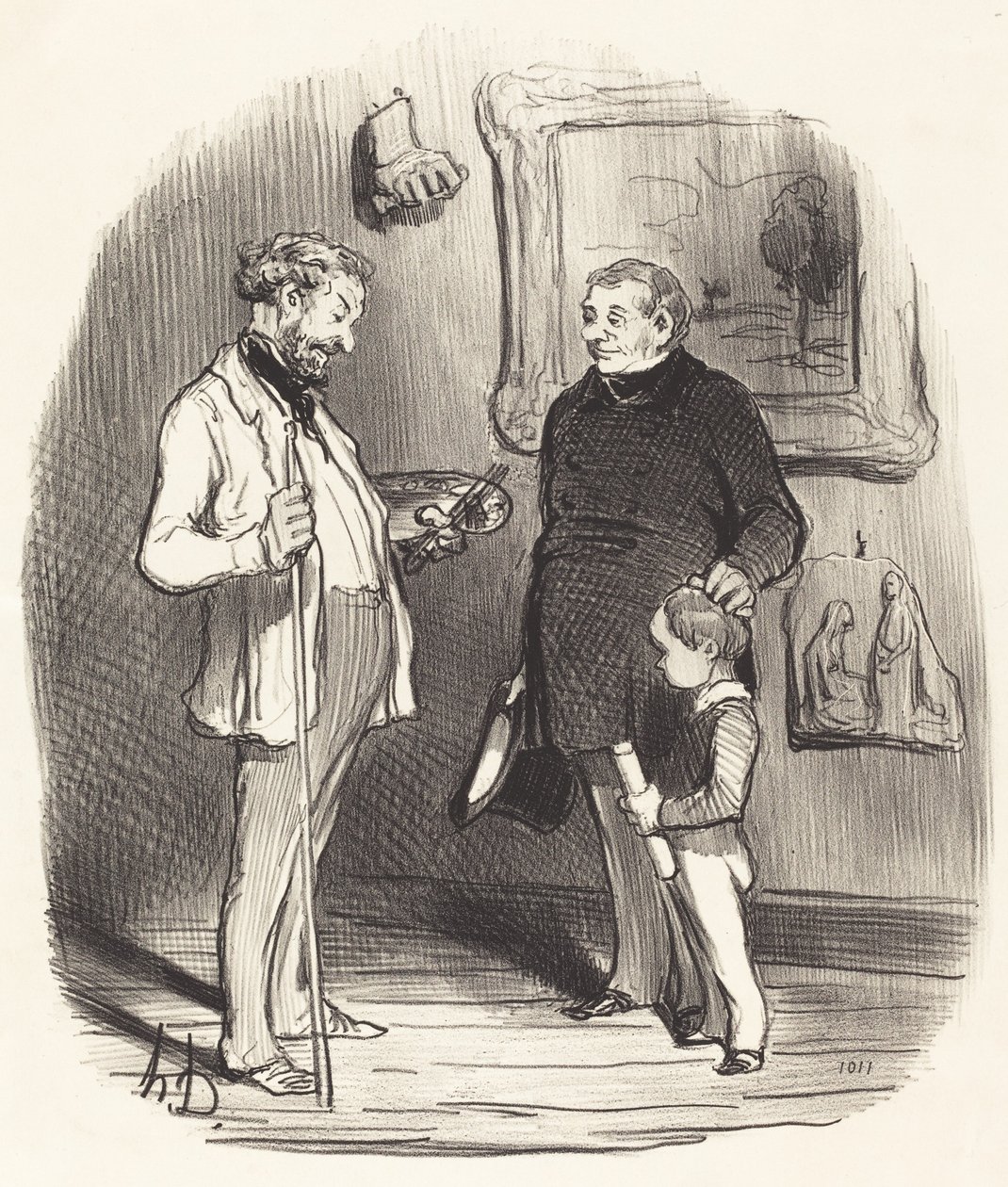 Noniin, pikkuiseni... jos hänellä ei ole tarpeeksi varoja... tekijältä Honoré Daumier