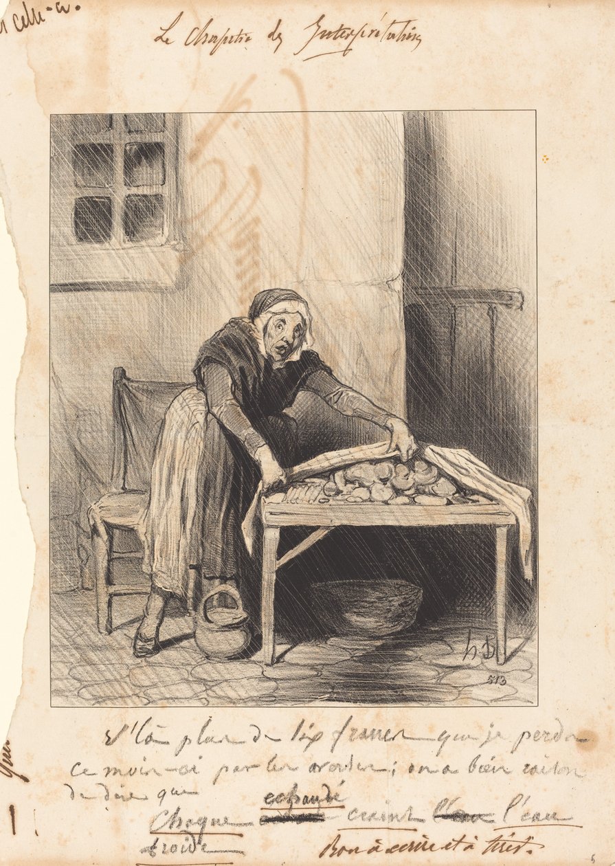 Menetän enemmän kuin kuusi frangia... tekijältä Honoré Daumier
