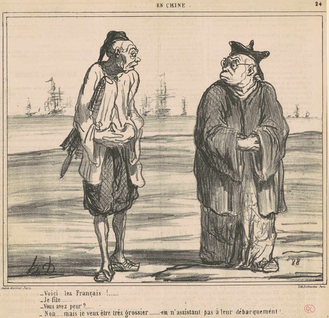 Täältä tulee ranskalaiset! ...minä tytär... tekijältä Honoré Daumier