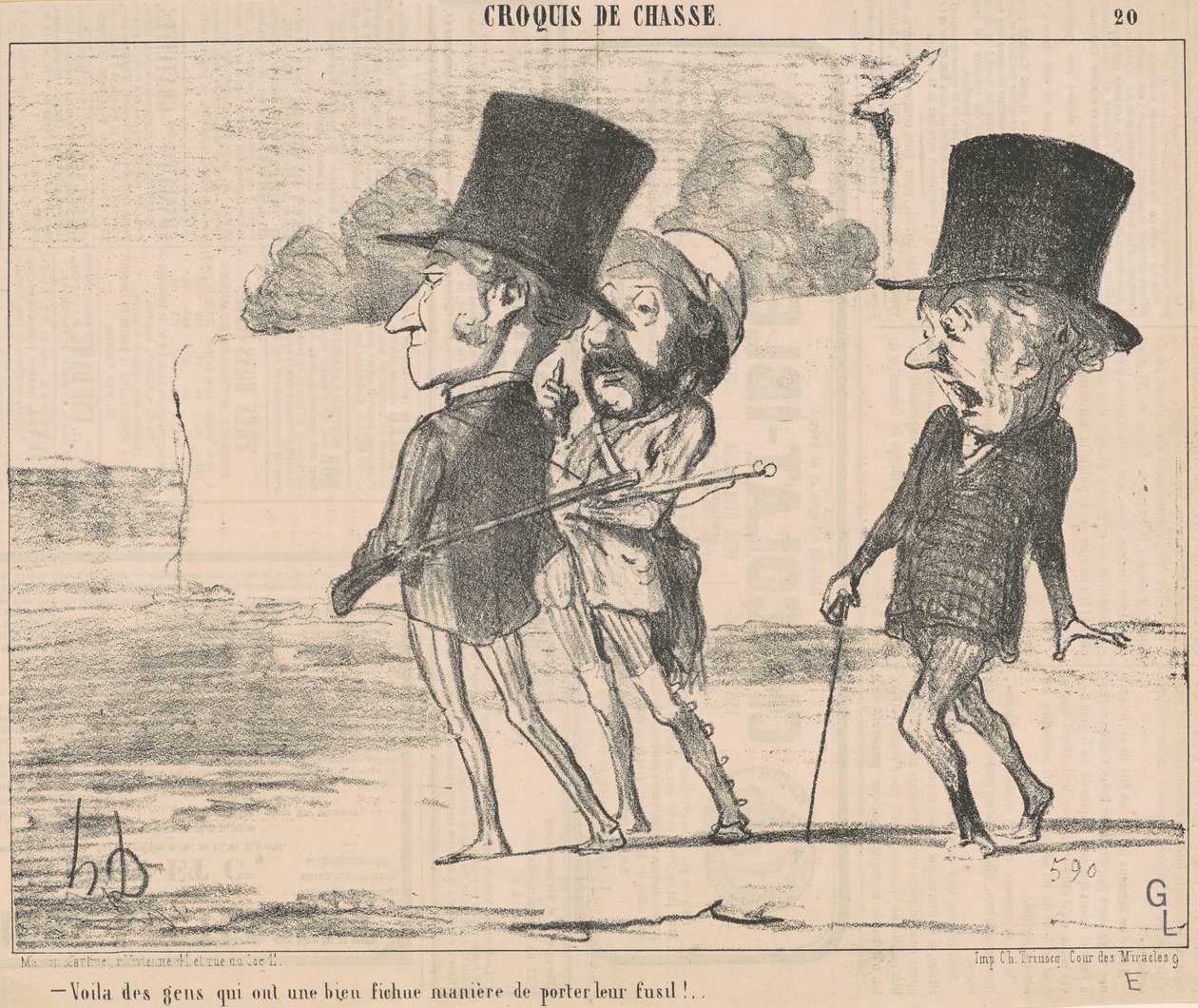 No, ihmisillä on... helvetin tapa... tekijältä Honoré Daumier