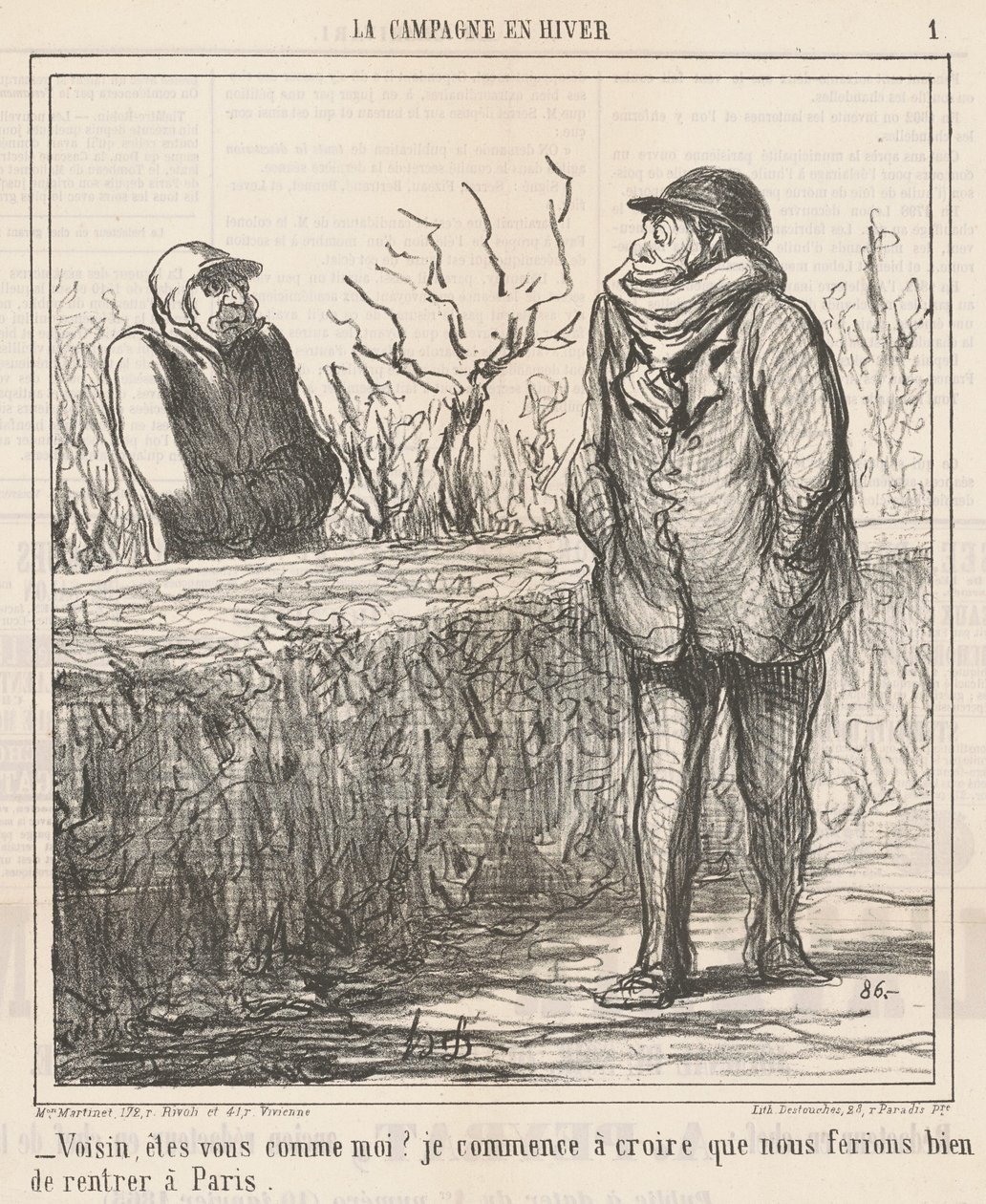 Naapuri, oletko kuten minä? ... tekijältä Honoré Daumier