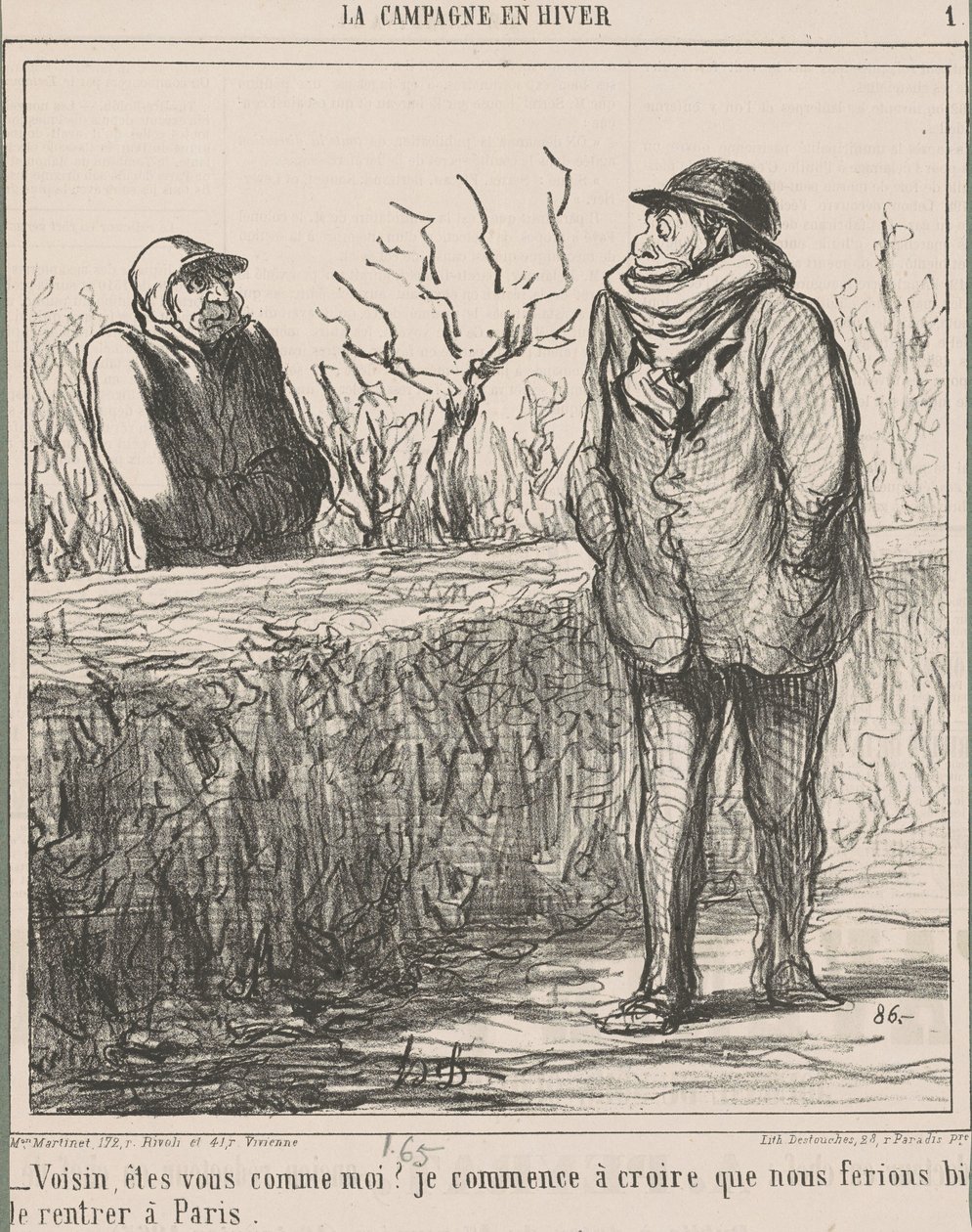 Naapuri, oletko kuten minä? ... tekijältä Honoré Daumier