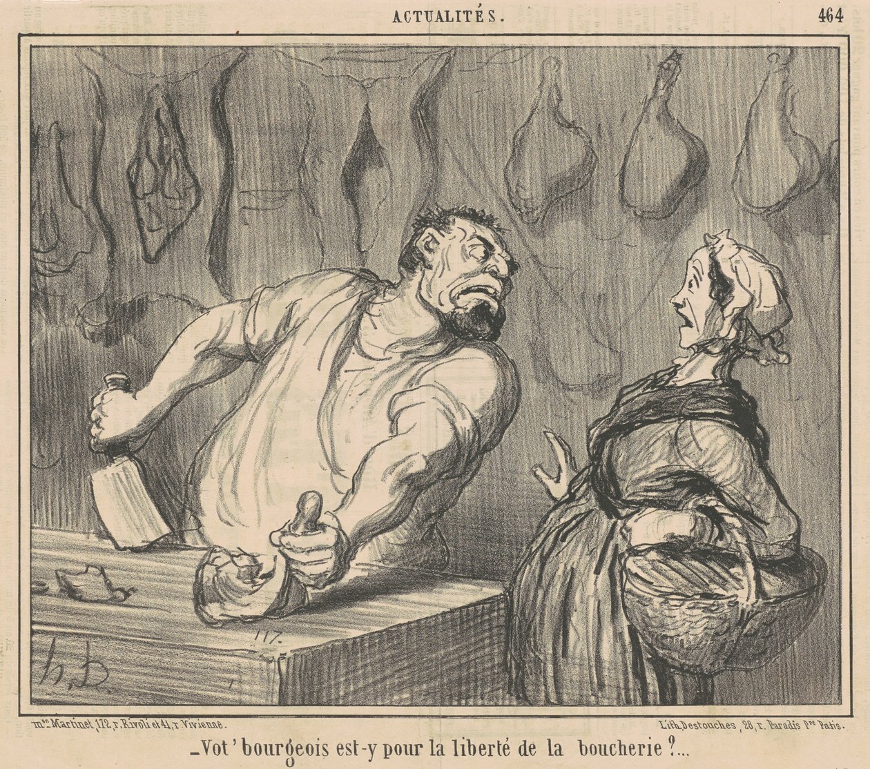 Onko porvarisi siellä vapauttaakseen teurastamisesta? tekijältä Honoré Daumier