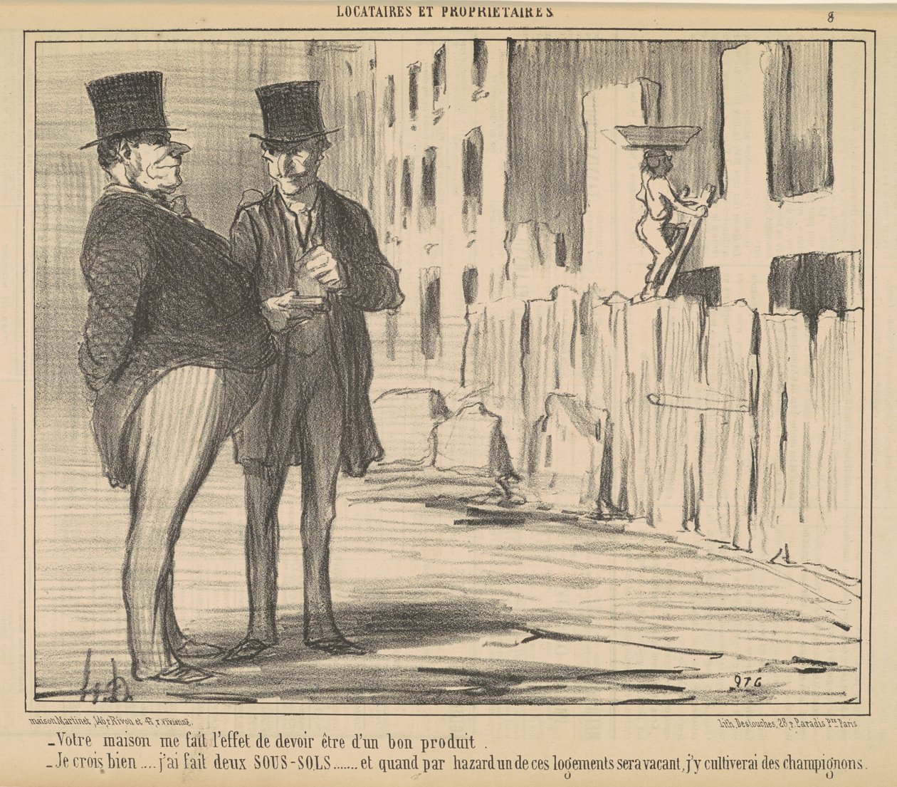 Kotisi saa minut tuntemaan, että minun on... tekijältä Honoré Daumier