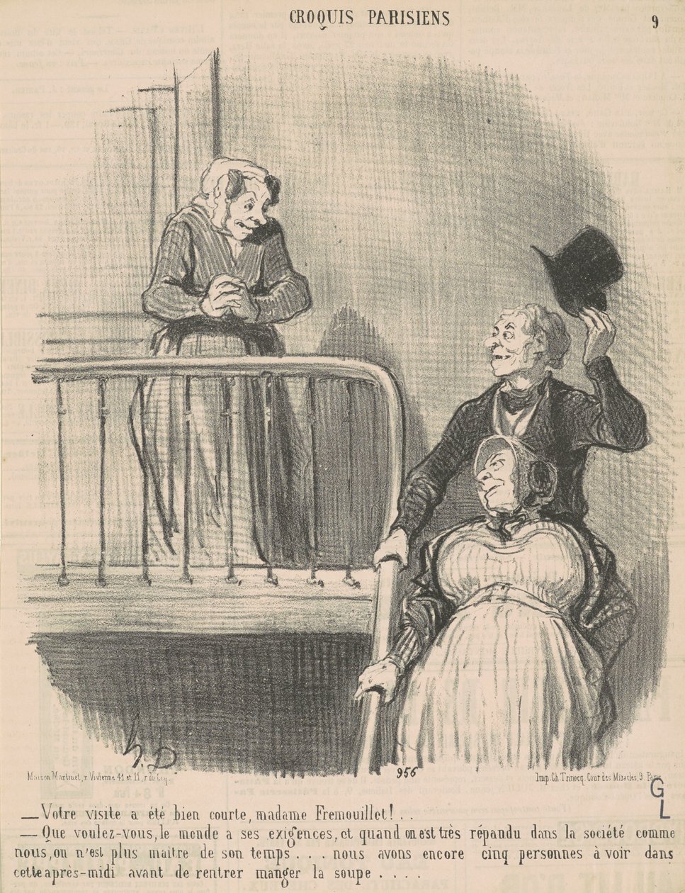 La teva visita va ser molt curta... finlandès tekijältä Honoré Daumier