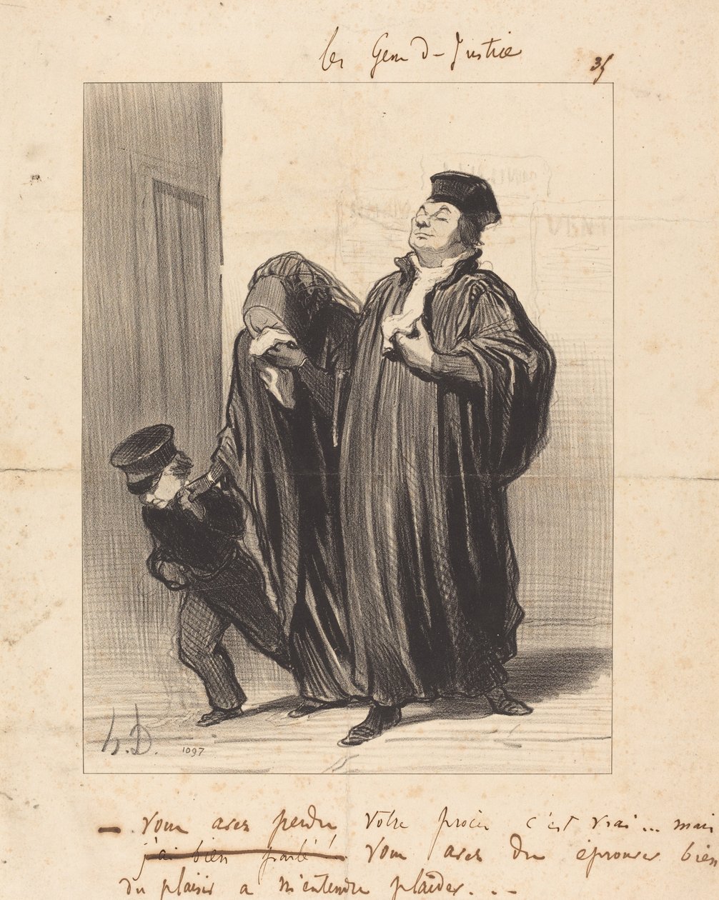 Hävisit tapauksesi, se on totta... tekijältä Honoré Daumier