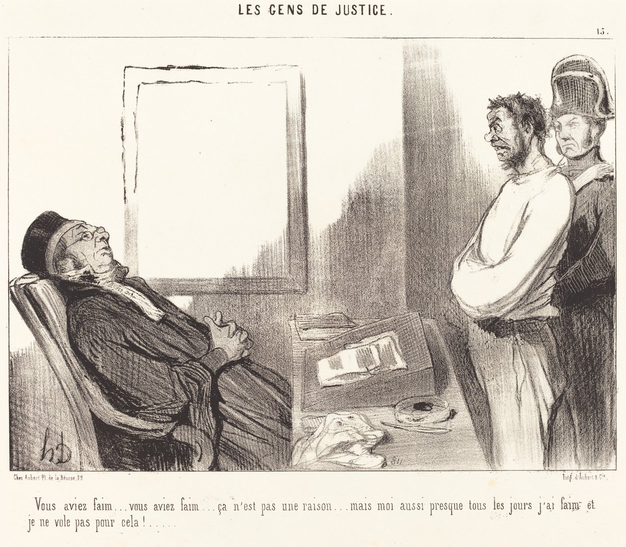 Olit nälkäinen, se ei ole syy... tekijältä Honoré Daumier