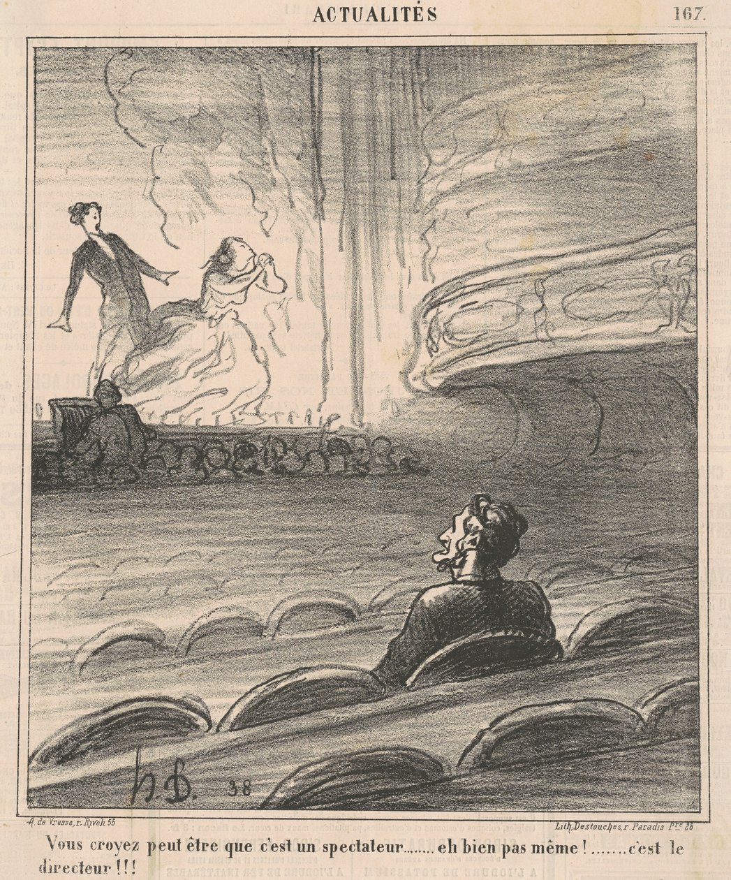 Saatat luulla, että hän on katsoja... tekijältä Honoré Daumier
