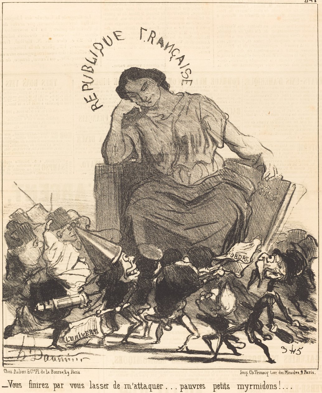 Lopulta kyllästyt hyökkäämään minua vastaan... tekijältä Honoré Daumier