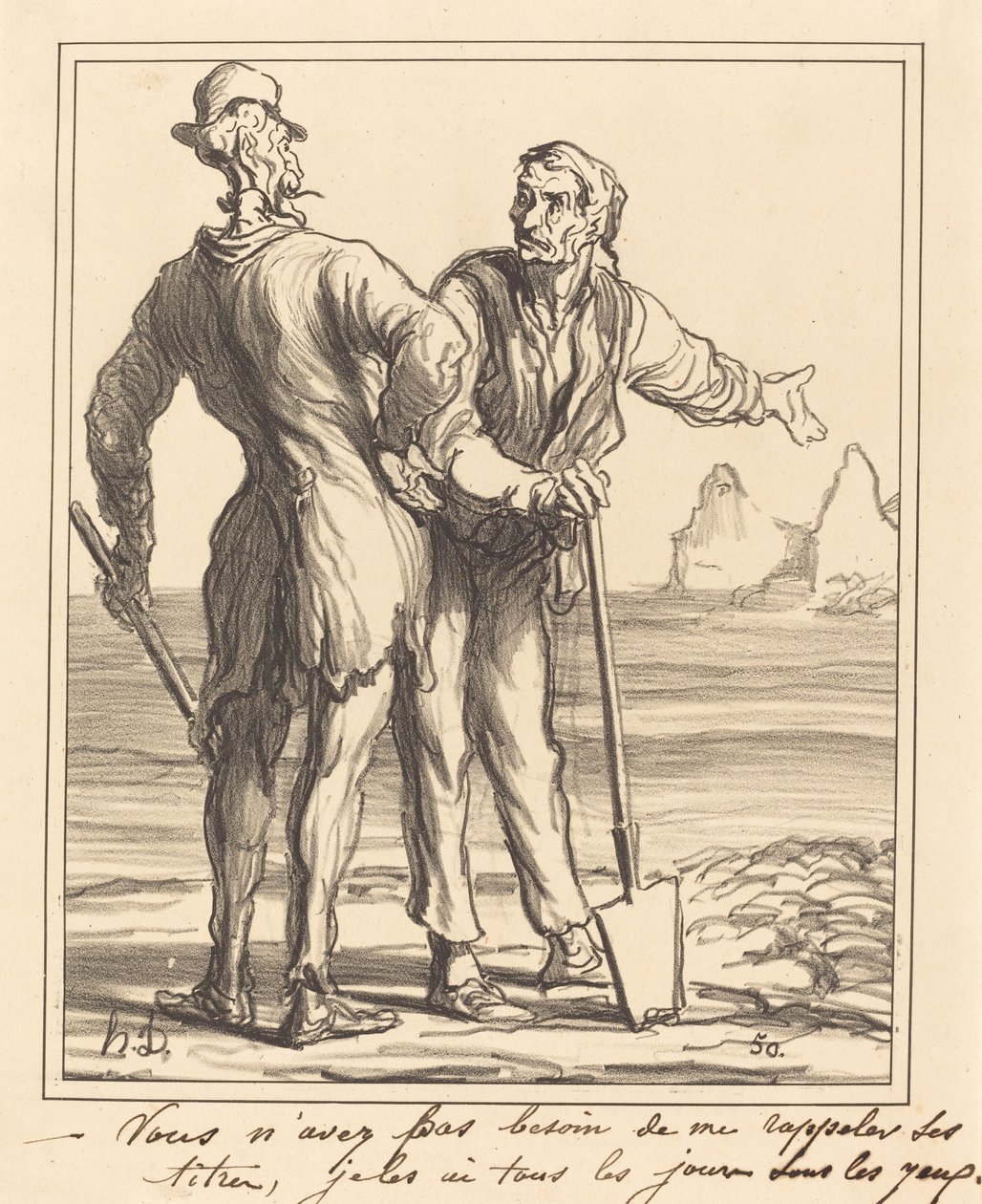 Sinun ei tarvitse muistuttaa minua hänen nimikkeistään... tekijältä Honoré Daumier