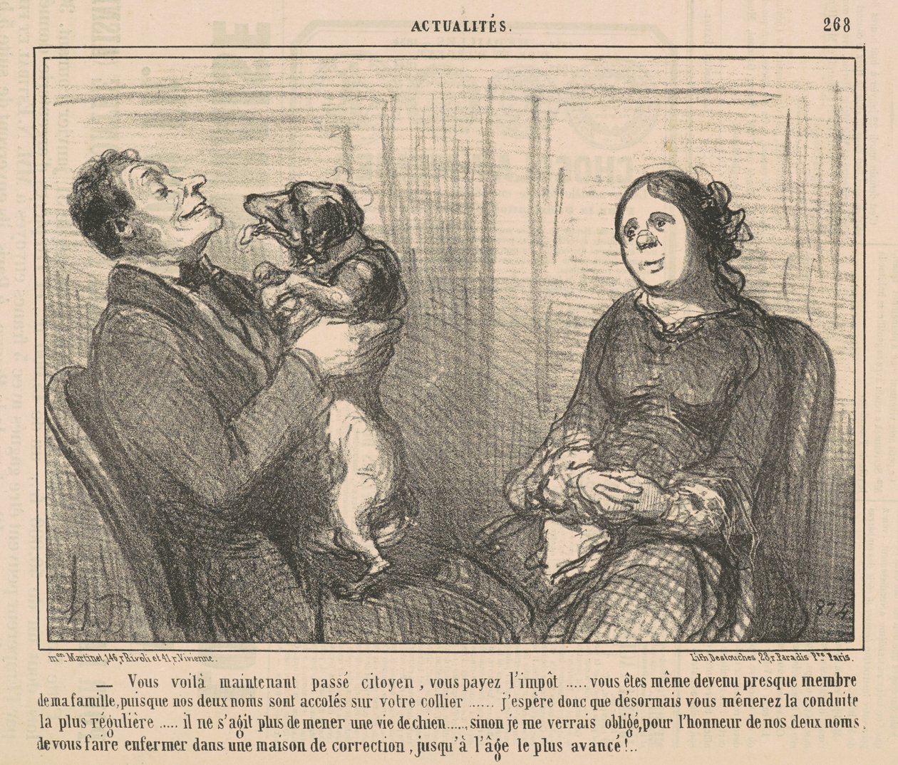 Tässä olet nyt kansalaispassi tekijältä Honoré Daumier