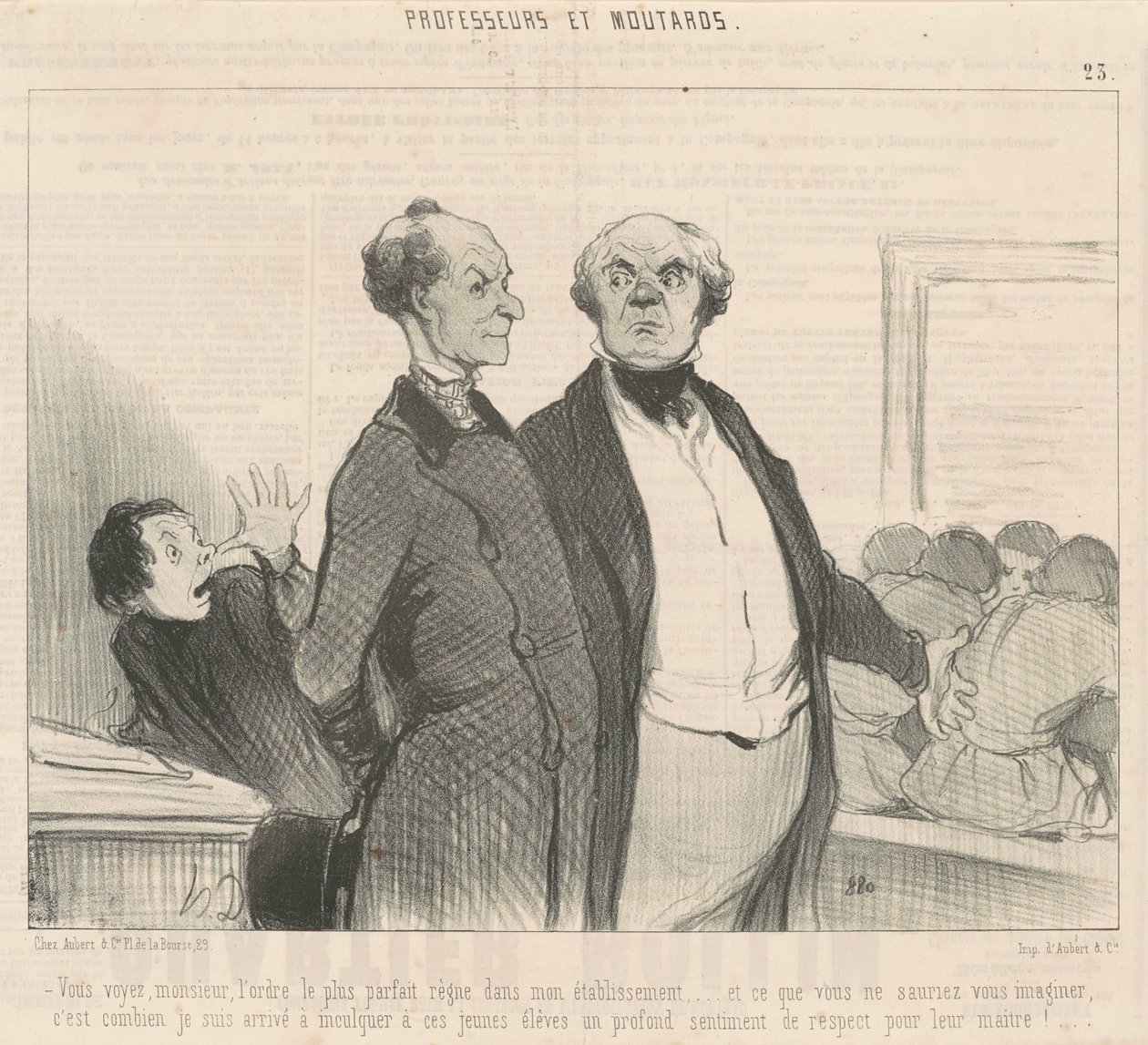 Näet... täydellisin järjestys hallitsee... tekijältä Honoré Daumier
