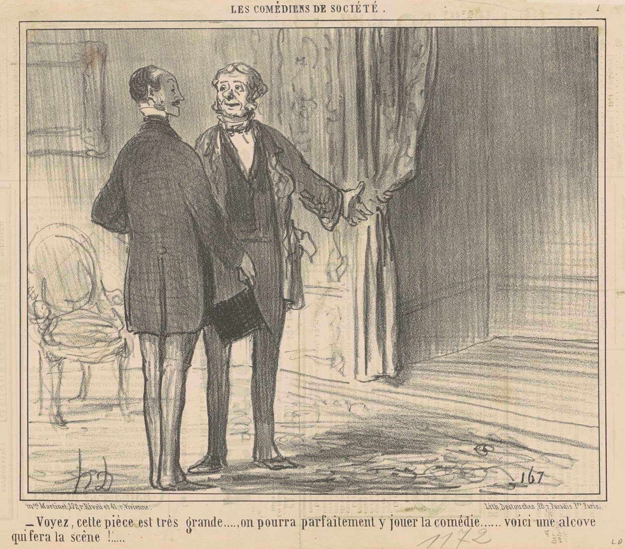 Katso, tämä huone on erittäin suuri... tekijältä Honoré Daumier