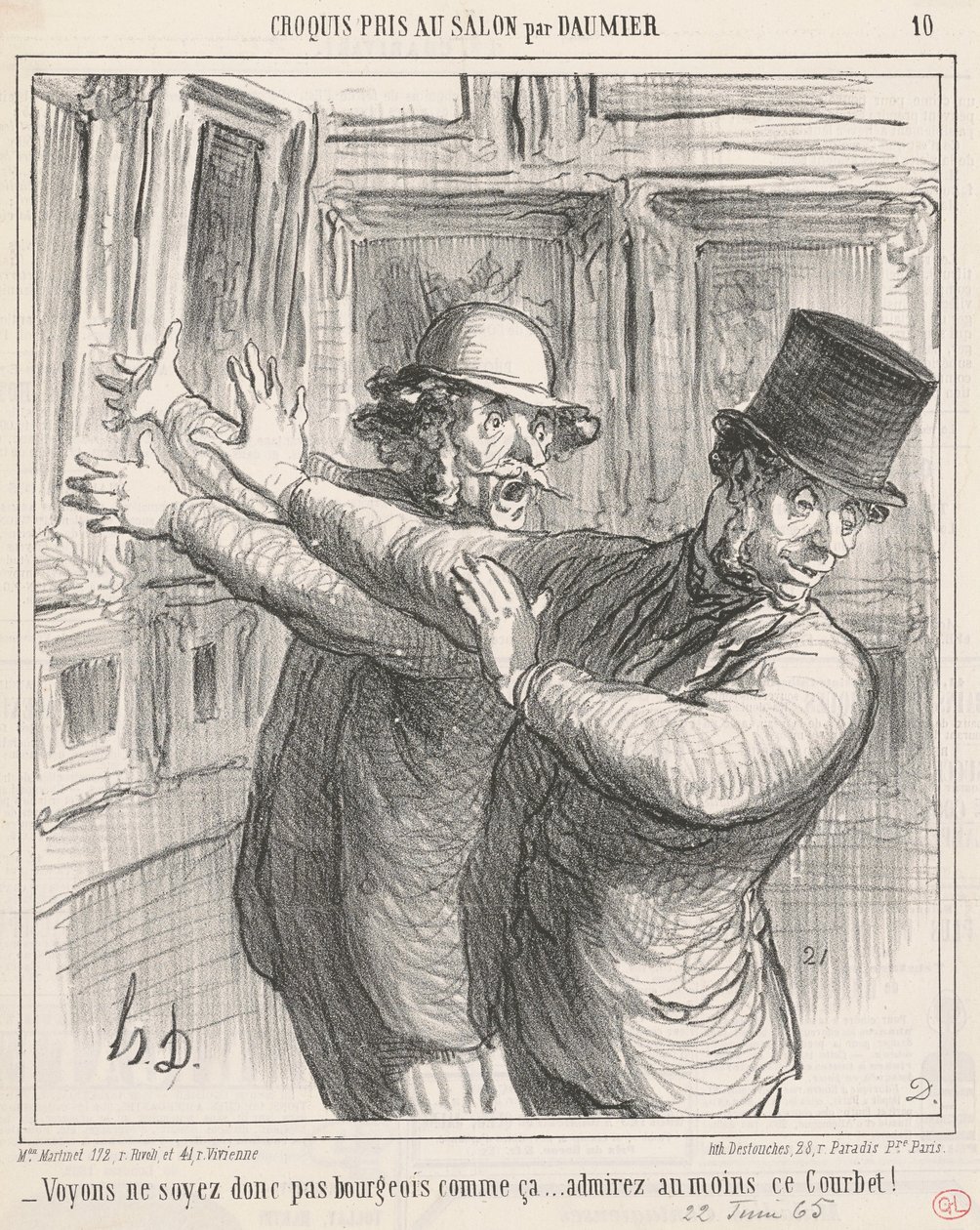 Katsotaanpa... ainakin ihaile tätä Courbetia! ... tekijältä Honoré Daumier