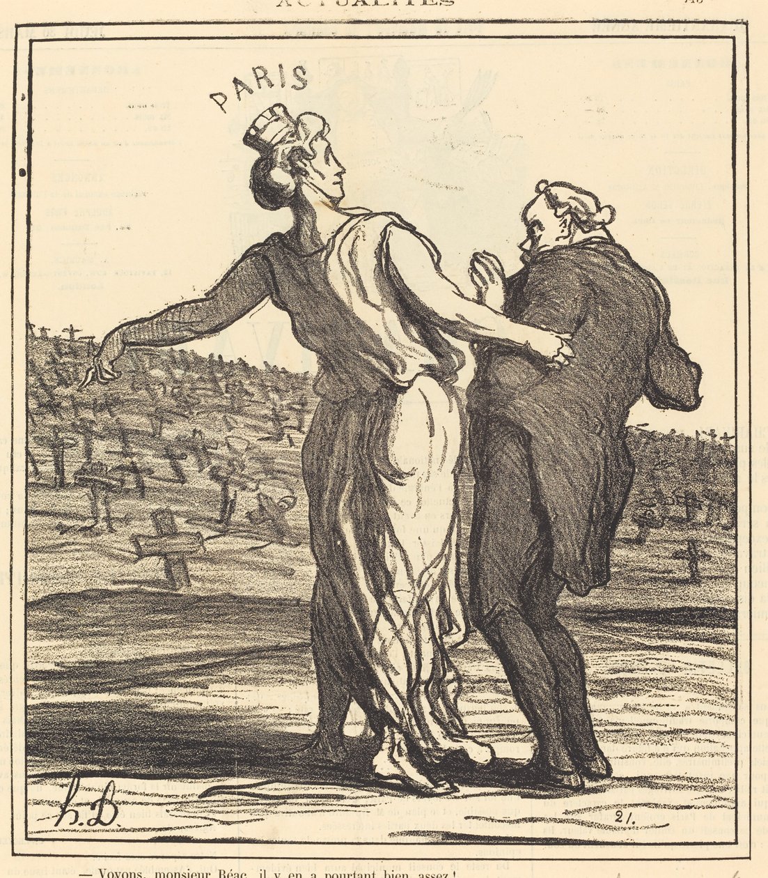 Katsotaanpa, herra Réac... tekijältä Honoré Daumier