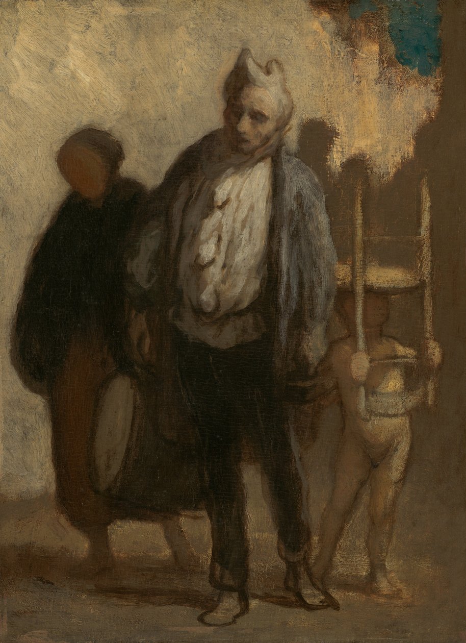 Vaeltavat akrobaatit, 18471850. tekijältä Honoré Daumier