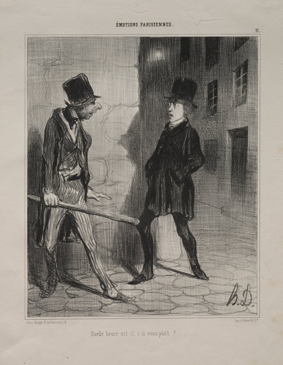 Mitä kello on? tekijältä Honoré Daumier