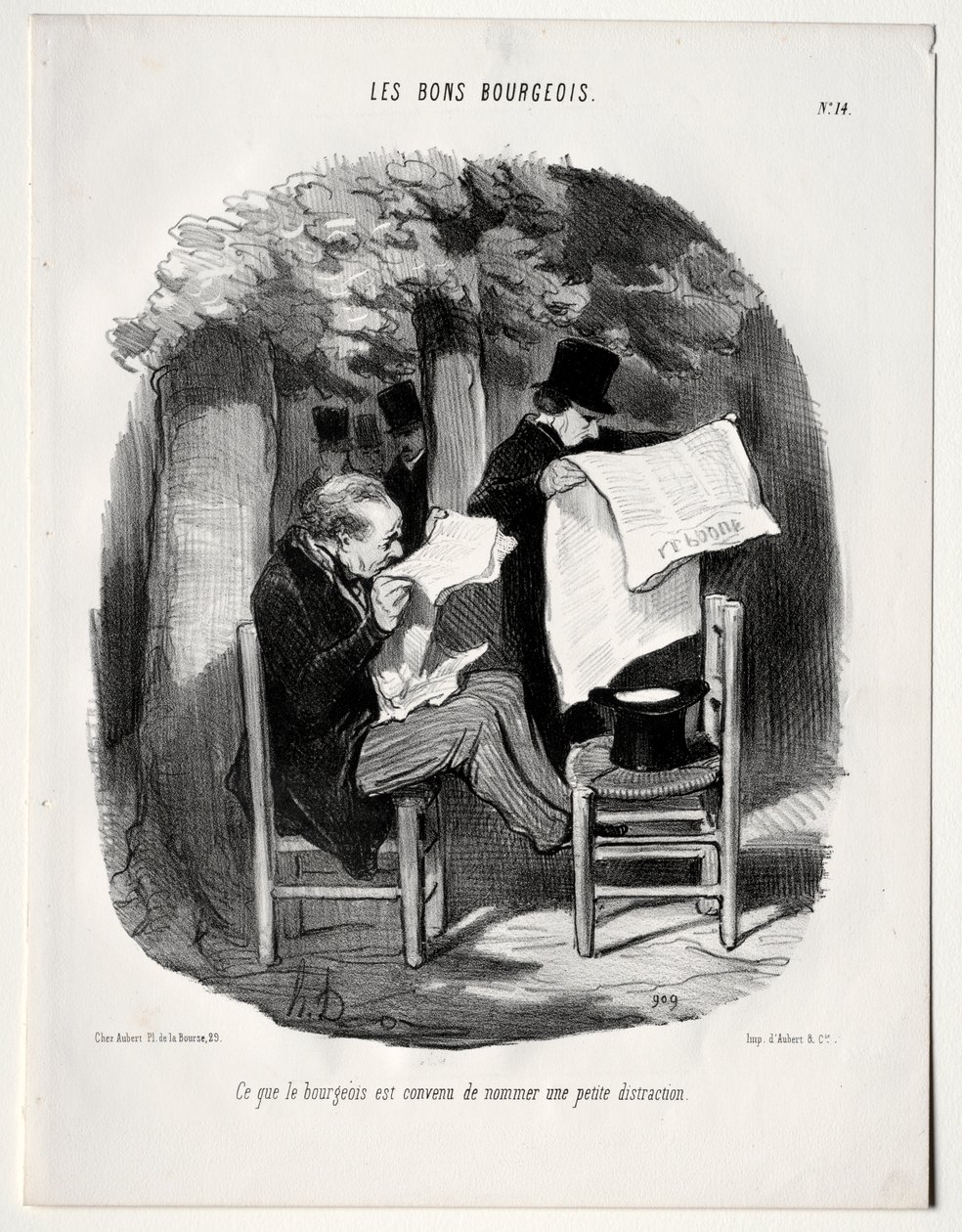 Mitä porvaristo kutsuu lieväksi häiriötekijäksi tekijältä Honoré Daumier
