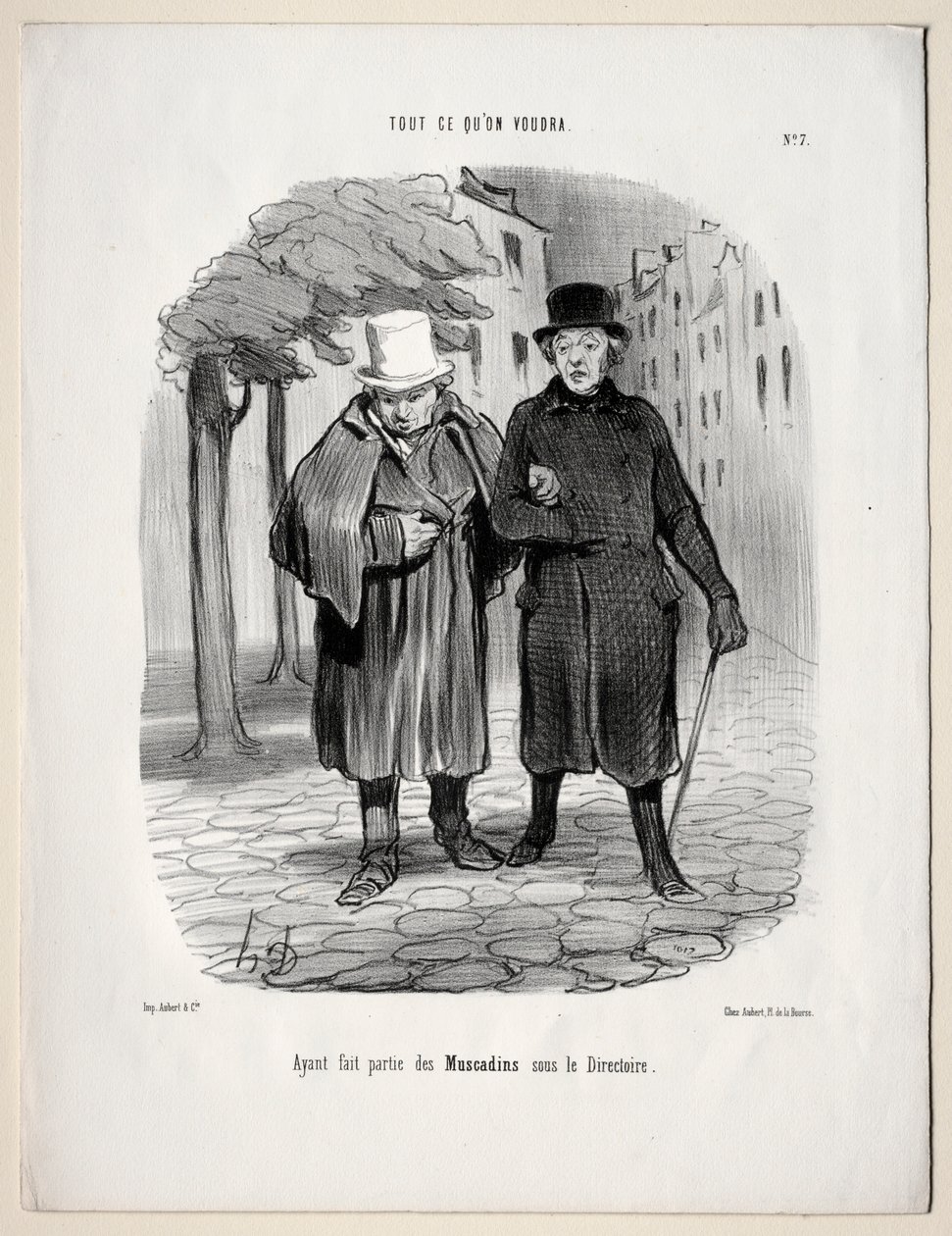 Mitä haluat, levy 7: Otettuasi dandien osan hakemistosta, 1847. tekijältä Honoré Daumier
