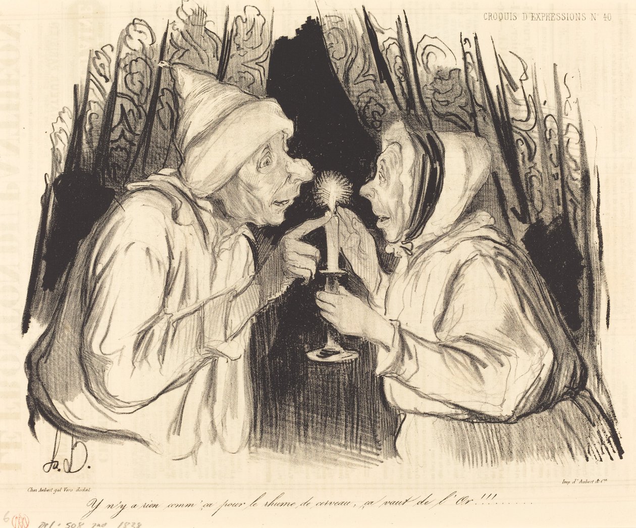 Ei mitään sellaista flunssalle... tekijältä Honoré Daumier