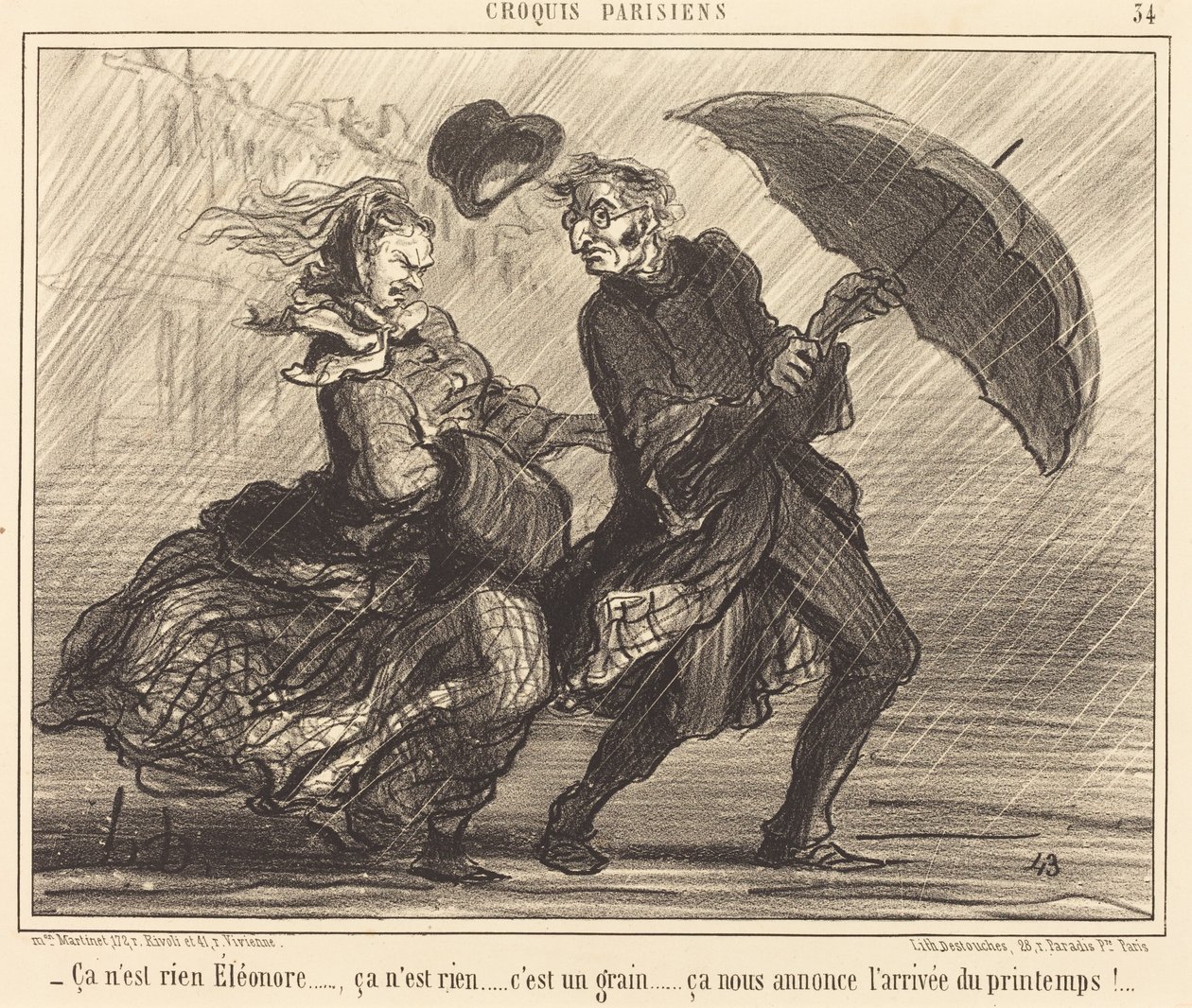 se ei ole mitään Éléonore...se ei ole mitään... tekijältä Honoré Daumier