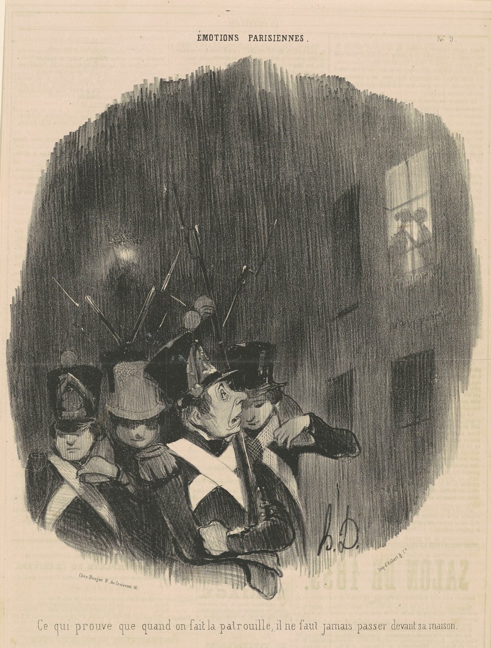 mikä todistaa, että kun me...partiomme... tekijältä Honoré Daumier