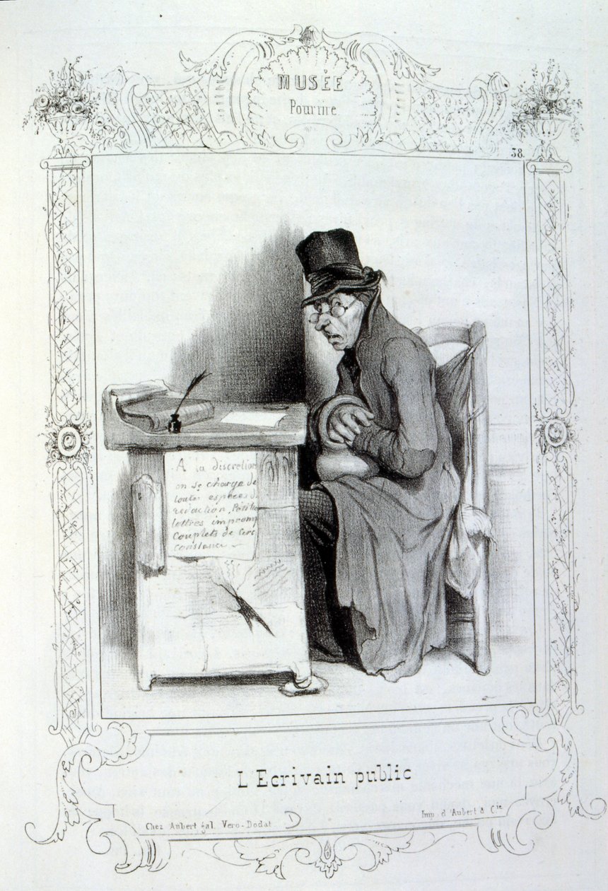 kuvituksia ideoista ja legendoista Philipon otsikolla Les Cent ja Robert Macaire tekijältä Honoré Daumier