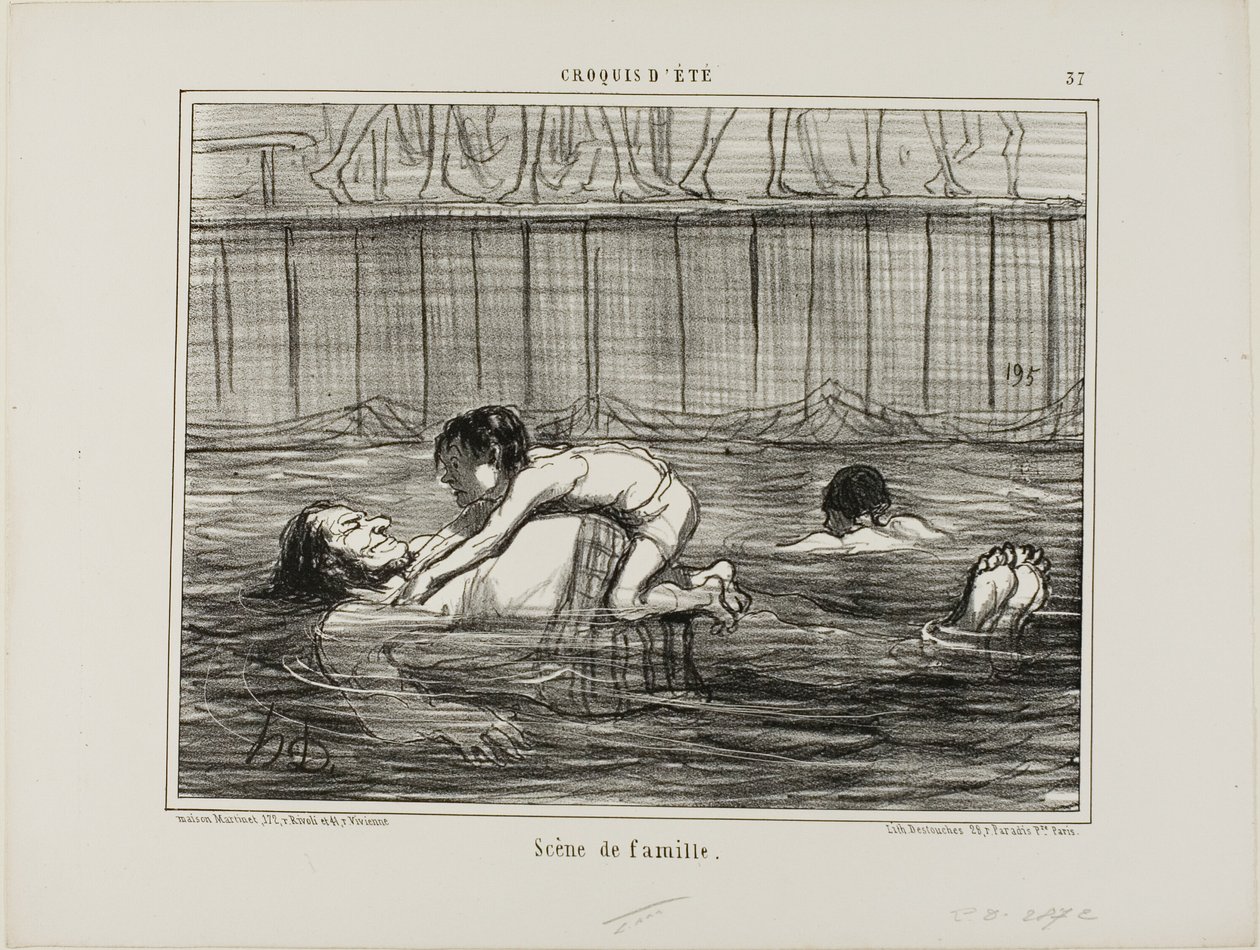 Perheen kohtaus, levy 37 teoksesta Croquis D