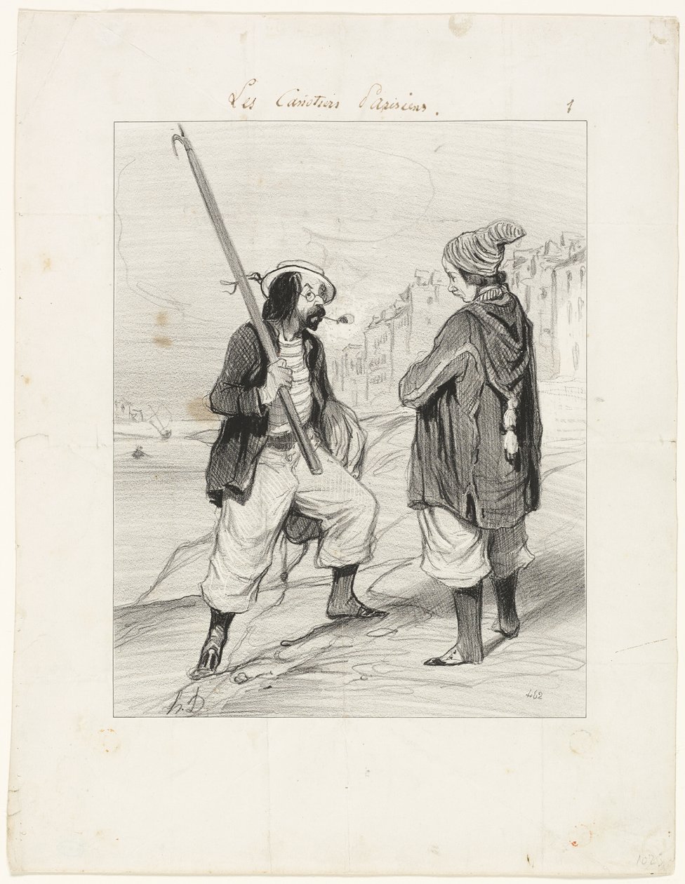 All Right Rigobert, My Old Friend..., levy yksi Les Canotiers Parisiens -elokuvasta. tekijältä Honoré Victorin Daumier