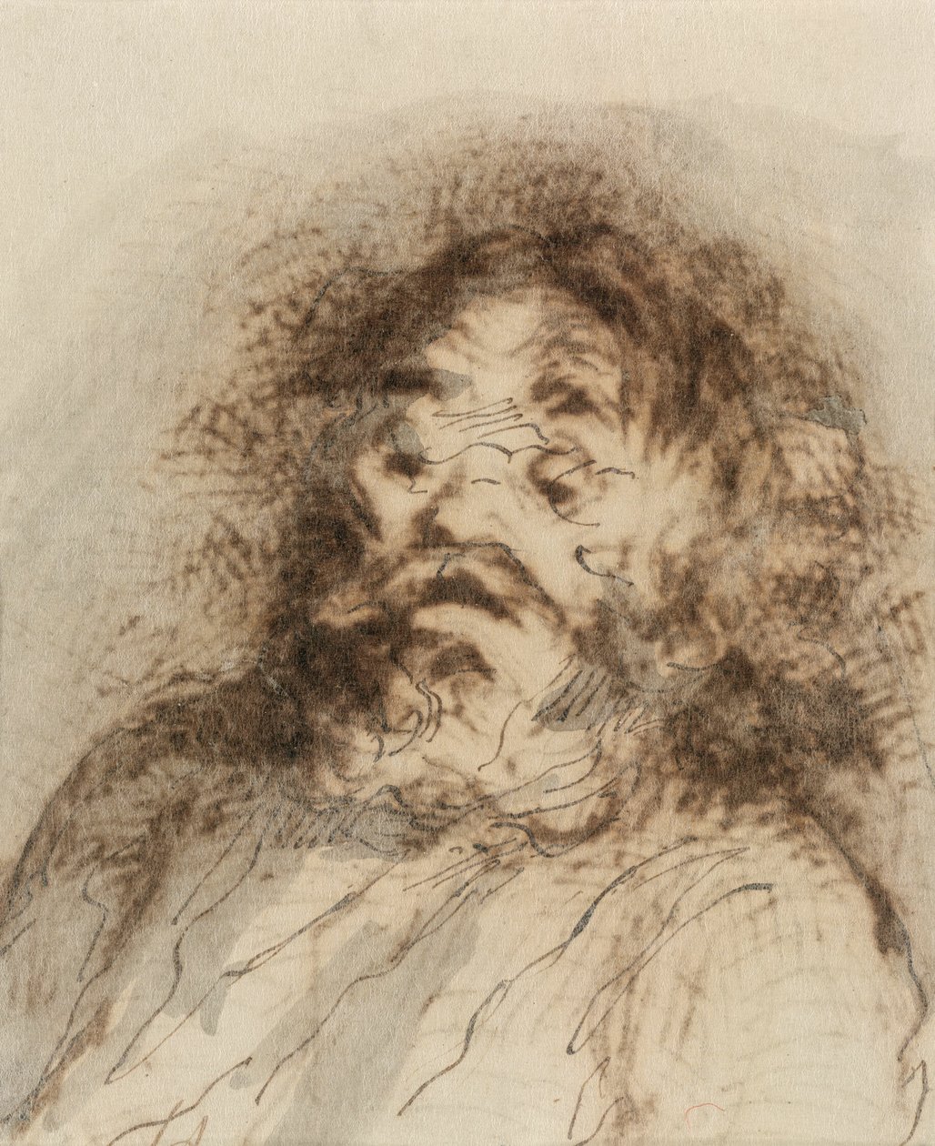 Parrakas mies tekijältä Honoré Victorin Daumier
