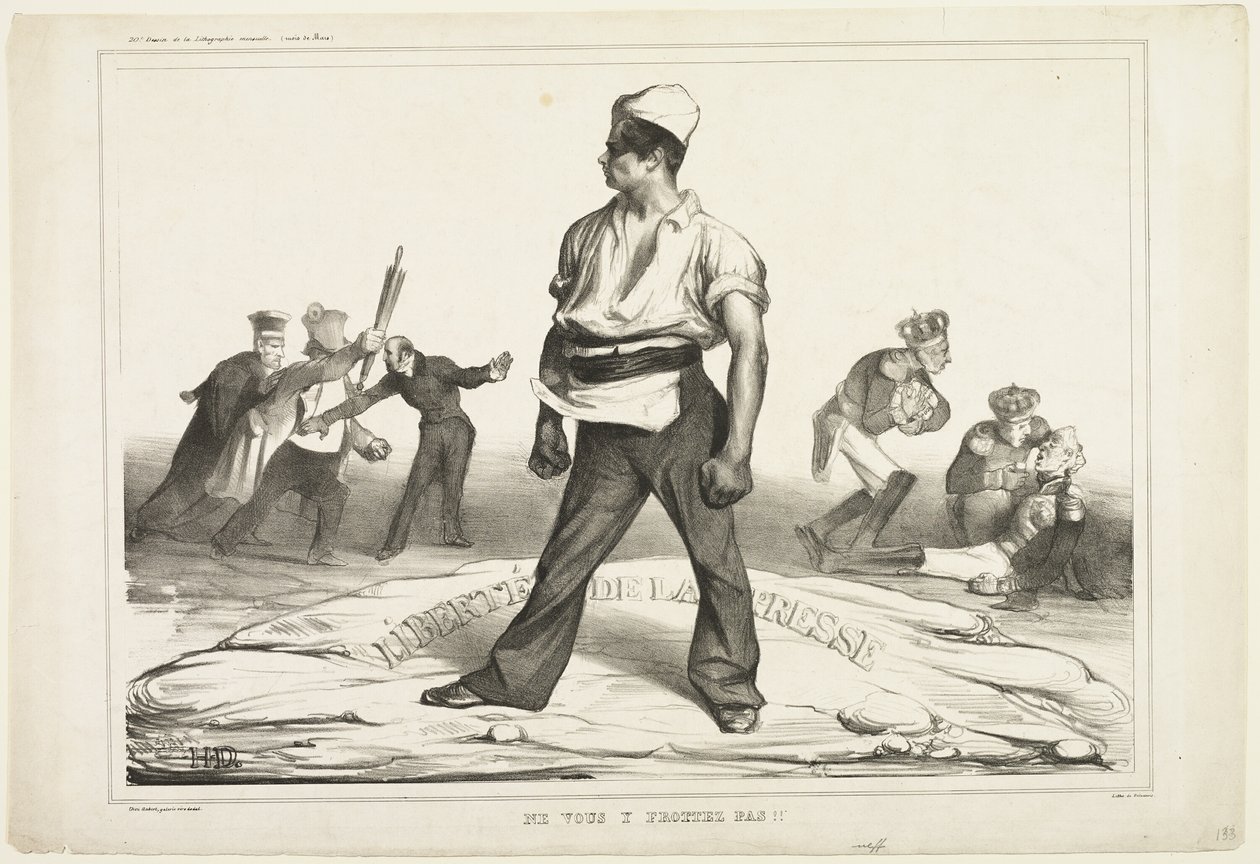Älä sekaannu siihen!, levy 20 tekijältä Honoré Victorin Daumier