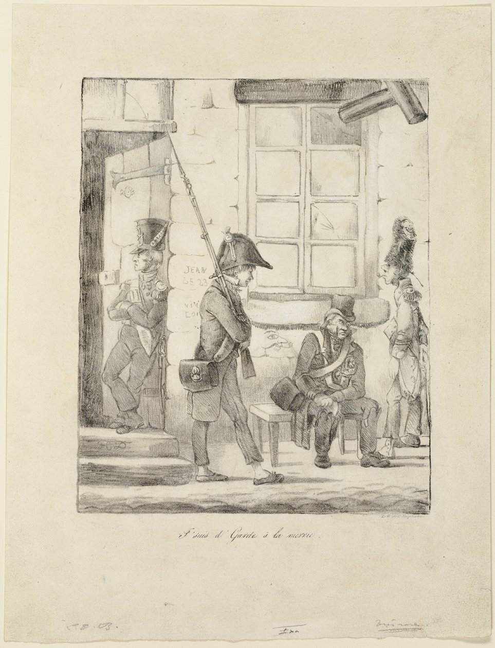 "Vartioin kaupungintaloa" tekijältä Honoré Victorin Daumier
