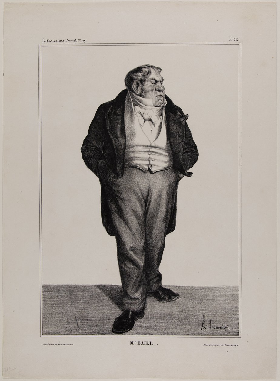 Mr. Baill..., levy 312 sarjakuvajulkkiksista tekijältä Honoré Victorin Daumier