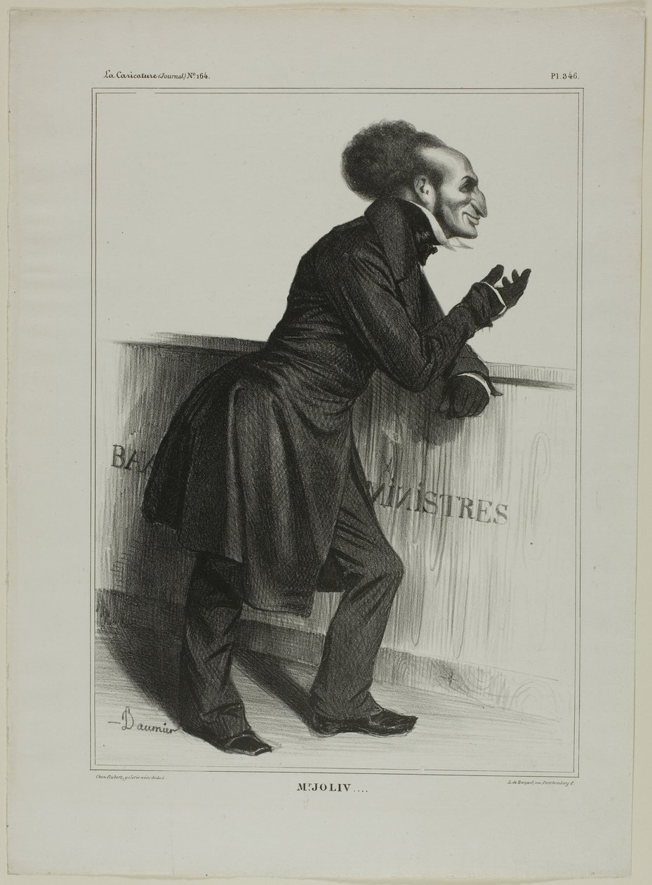 Herra Joliv...., levy 346 sarjasta Sarjakuvajulkkikset tekijältä Honoré Victorin Daumier