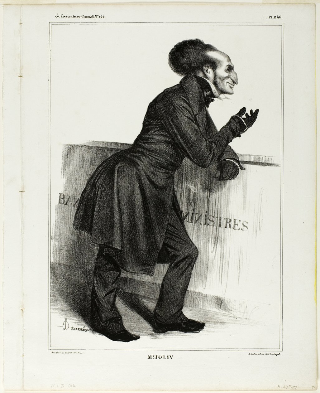 Herra Joliv...., levy 346 sarjasta Sarjakuvajulkkikset tekijältä Honoré Victorin Daumier