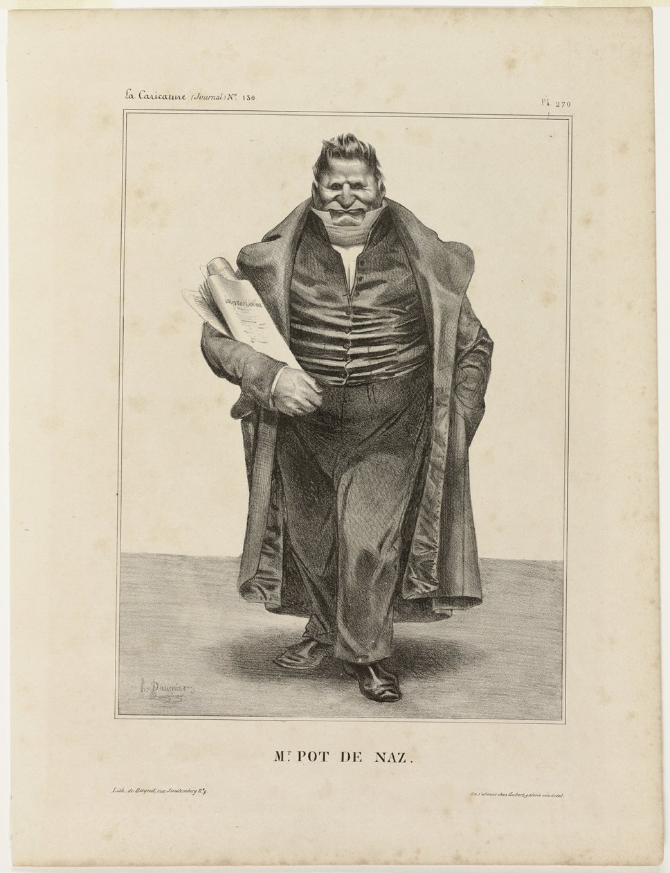 Mr. Pot De Naz..., levy 270 sarjasta Sarjakuvajulkkikset tekijältä Honoré Victorin Daumier