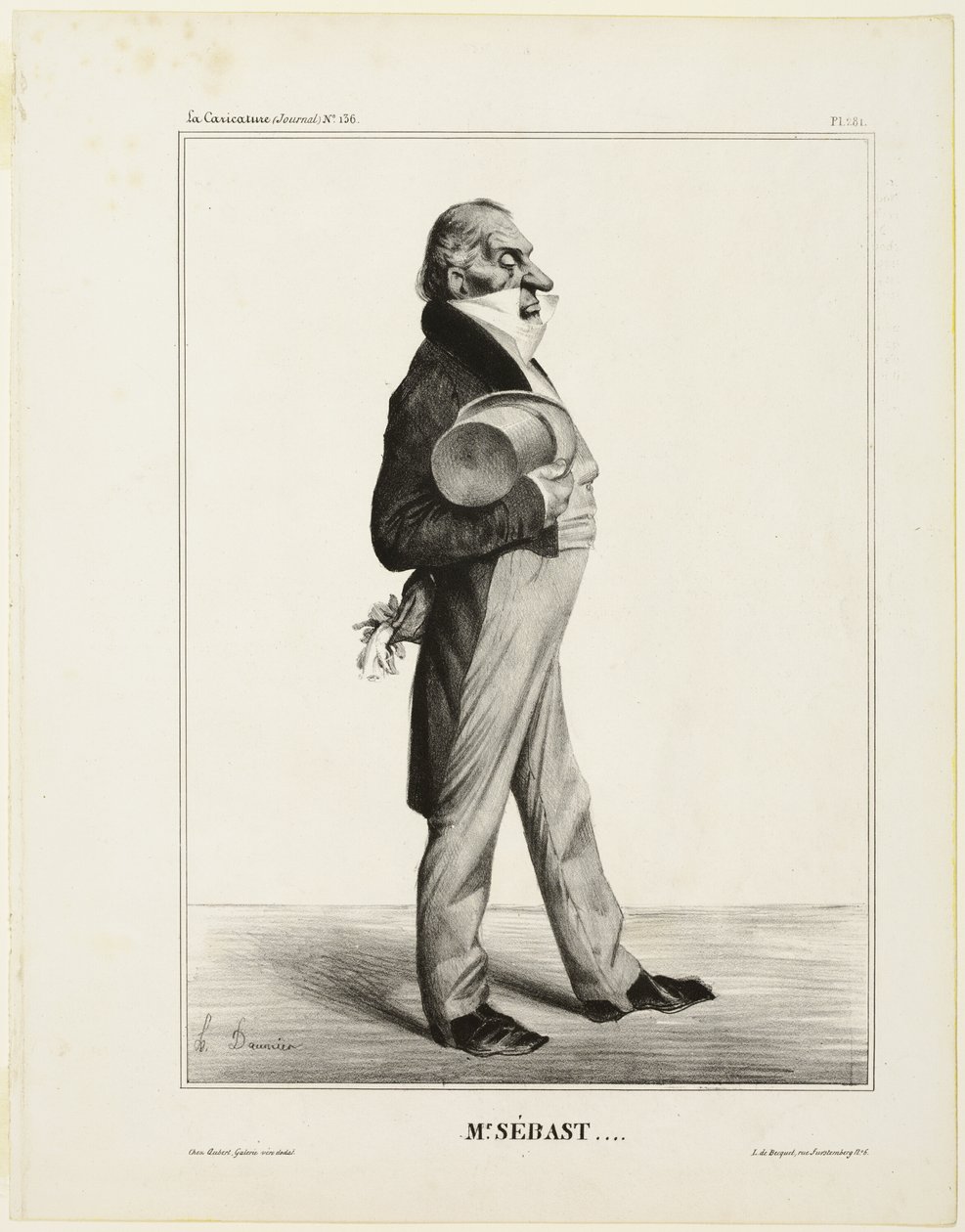 Mr. Sébast ...., levy 281 sarjasta Sarjakuvajulkkikset tekijältä Honoré Victorin Daumier