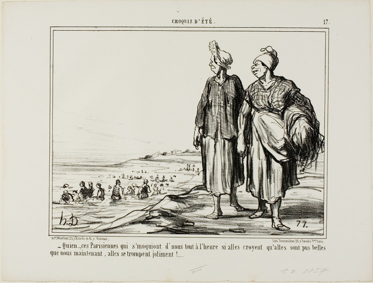 Quien...nuo pariisilaiset naiset, jotka pilkkaavat meitä! tekijältä Honoré Victorin Daumier