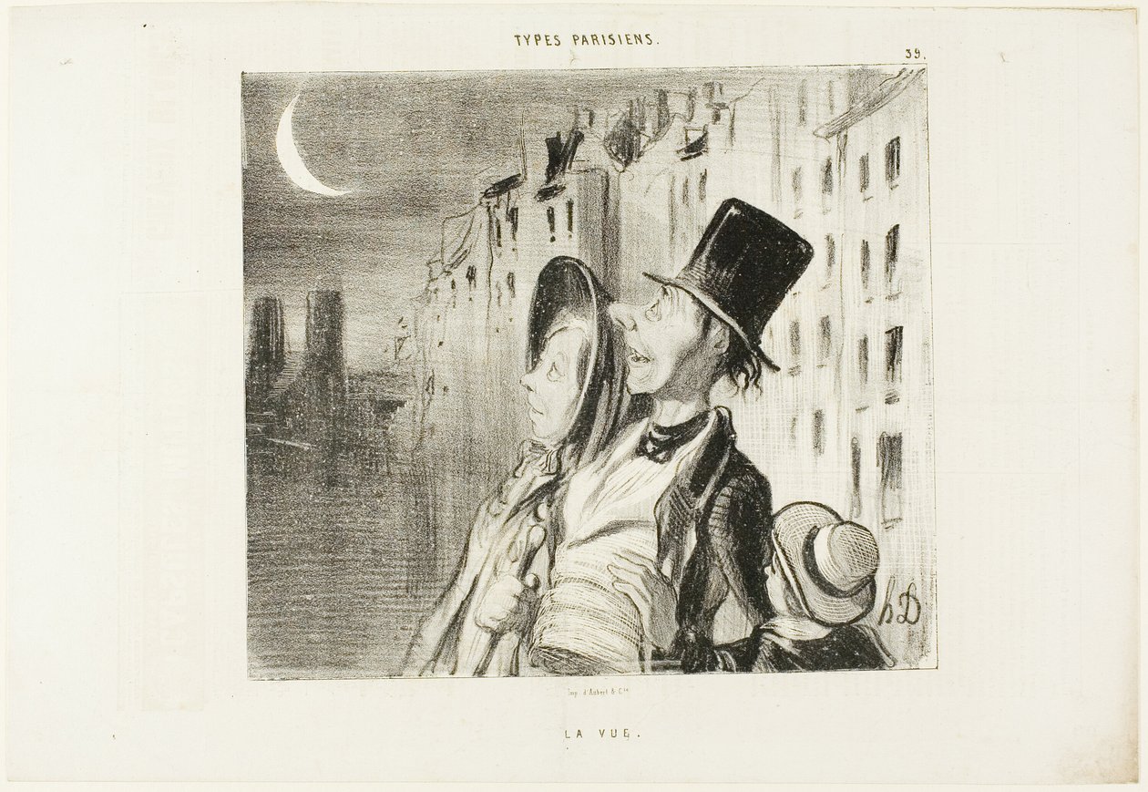 Sight, levy 39 kirjasta Types Parisiens. tekijältä Honoré Victorin Daumier
