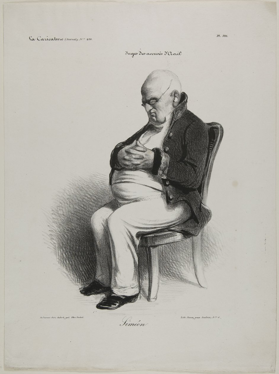 Simeon, lautanen 521 tekijältä Honoré Victorin Daumier