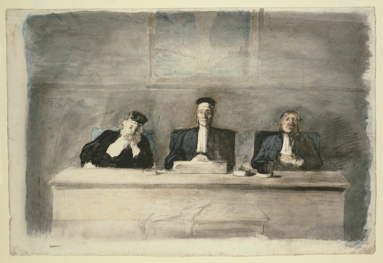 Kolme tuomaria tekijältä Honoré Victorin Daumier