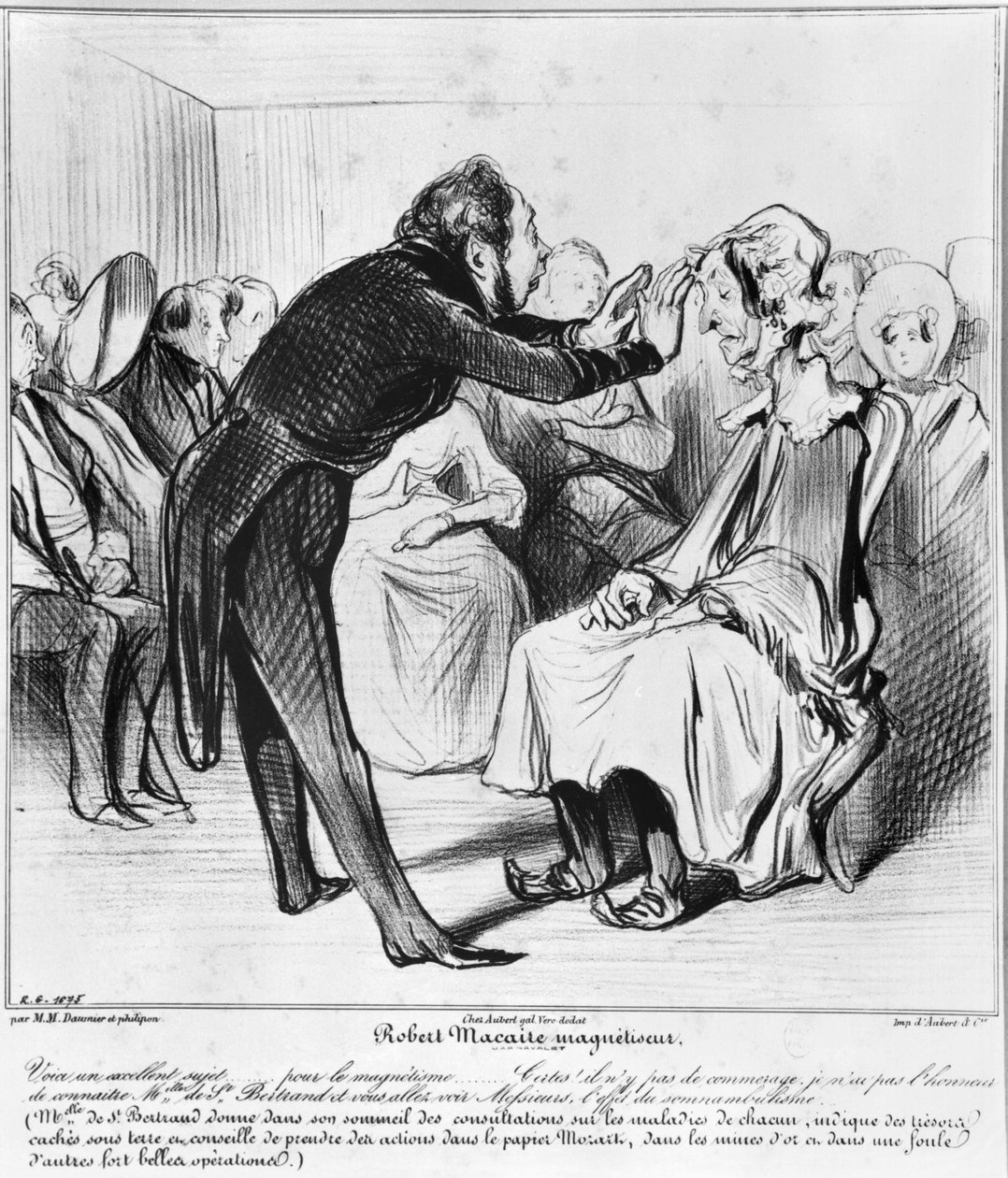 Robert Macaire hypnotisoi tekijältä Honoré Daumier