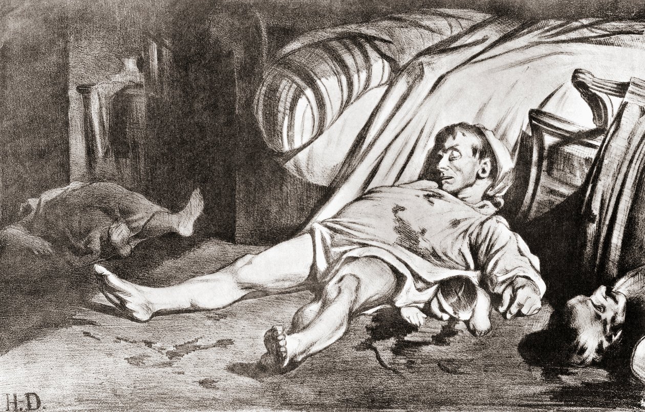 Le Massacre de la rue Transnonain, Honore Daumierin litografiasta, Alfred Whitmanin teoksesta The Print-Collector