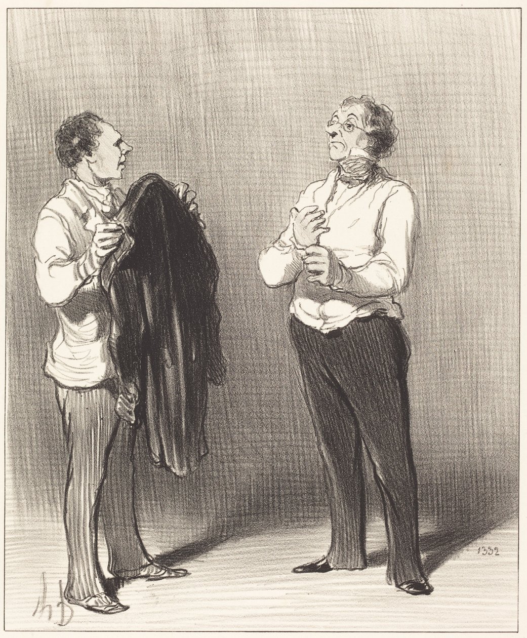 (Palvelija) - Herra tekisi viisaasti... tekijältä Honoré Daumier